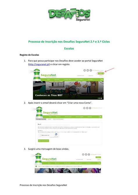 Pdf Processo De Inscri O Nos Desafios Seguranet E