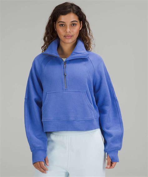 Lululemon Scuba Oversized Funnel Neck Half Zip Wild Indigo Lulu