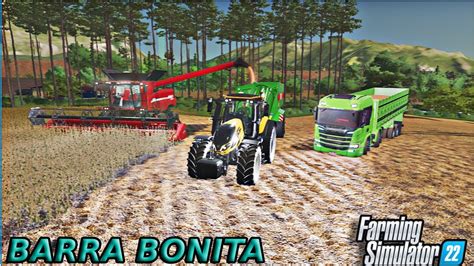 Fs22 Brasil Colhendo Soja Na Fazenda BARRA BONITA 1 Farming Simulator