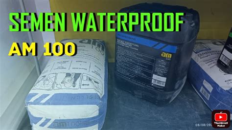 review semen waterproof  komponen   kemasan kg youtube
