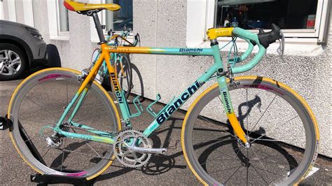 Vintage Retro Bike Bianchi Mega Pro XL Marco Pantani Replica YouTube