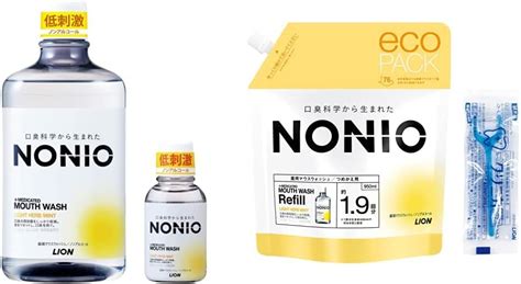 Jp 【セット品】nonioノニオ 医薬部外品 マウスウォッシュ ライトハーブミントノンアルコールタイプ