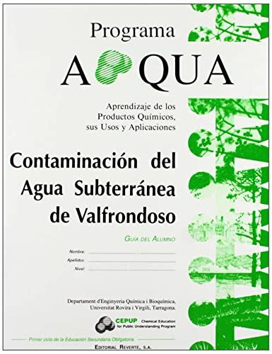 Contaminación Del Agua Subterránea De Valfrondoso Guía Del Alumno By Apqua Muy Bueno Very