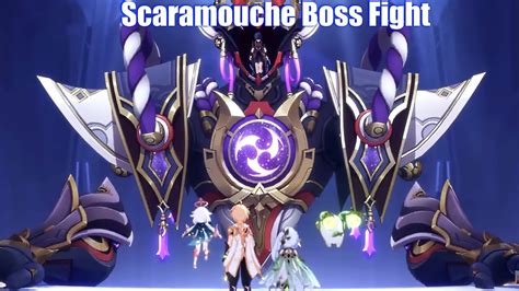 Genshin Impact Scaramouche Boss Fight God Scaramouche Vs Aether