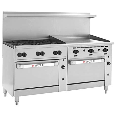 Wolf C72cc 6b36gp Challenger Xl Series Liquid Propane 72 Manual Range With 6 Burners 36 Right