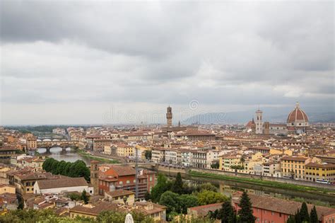 Clouds Over Florence Stock Photo Image Of Famous Basilica