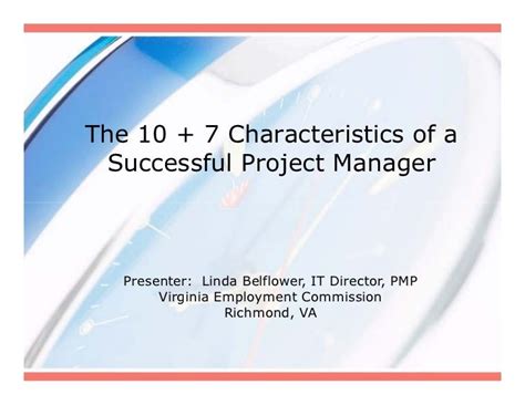 107 Characteristics Of A Successful Project Manager
