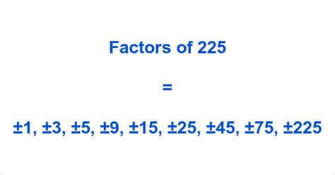 Factors Of 225 Prime Factors Of 225 Prime Factorization Of 225