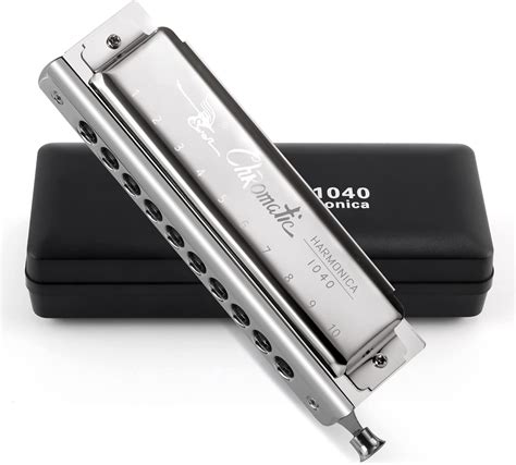 SWAN Chromatic Harmonica 10 Holes Deluxe Harmonica C Key With Slider