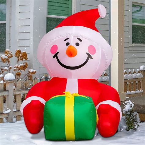 M Top Half Christmas Snowman Inflatable Airfigs Inflatables