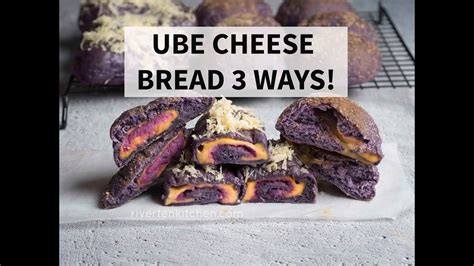 Ube Cheese Bread 3 Ways Pandesal Bread Roll And With Ube Filling Youtube