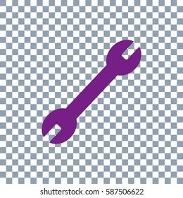 Spanner Icon Vector On Transparent Background Stock Vector Royalty