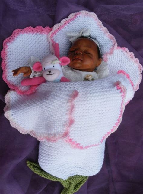 Knitting Pattern For Morning Glory Flower Baby Cocoon Crochet Baby