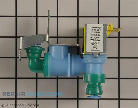 Refrigerator Water Inlet Valve Wp12544124 Fast Shipping Repair Clinic