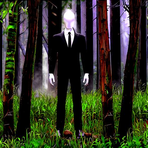 Download Slender Man In Forest Png 05252024