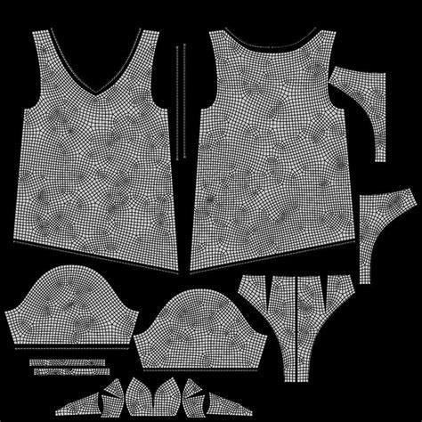 D Model Female Sexy Swimsuit Outfit Bikini And Sheer Top Vr Ar Low Poly Cgtrader