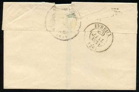 France Stampless Cover Nonancourt JAN 1839 To Evreux As Shown Europe