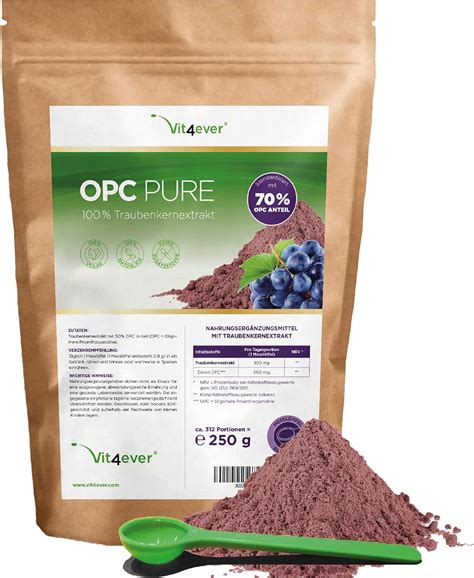 Extracto De Semilla De Uva OPC En Polvo 250 G 312 Raciones De 800