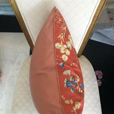 Brunschwig And Fils Coral Toile Throw Pillow W Feather Insert Ebay