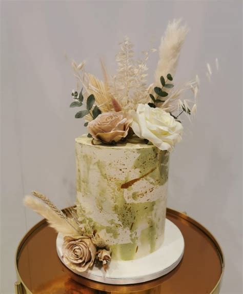 Droogbloemen Creme Taart Enjoy Cakes