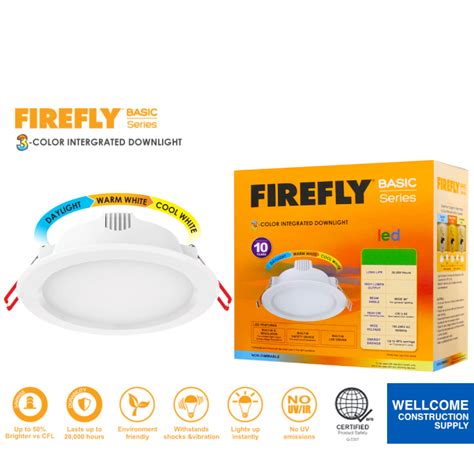 Firefly Basic Series Tri Color Led Downlight Integrated W W And