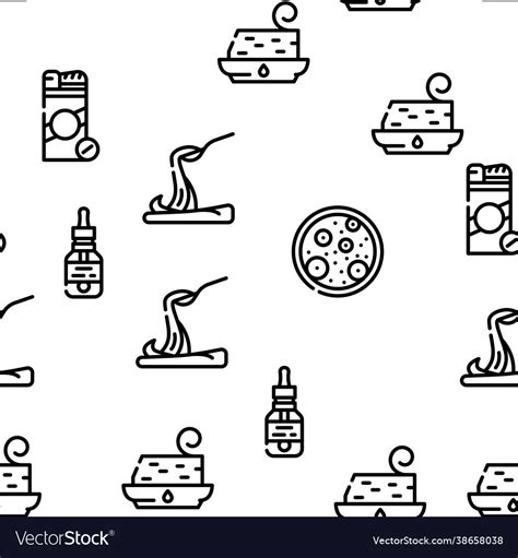 Food Additives Formula Seamless Pattern Royalty Free Vector