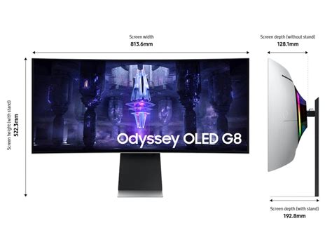 34" G85SB OLED Ultra WQHD 0.03ms(GtG) 175Hz Curved Smart Gaming Monitor ...