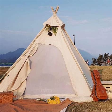 Pyramider Tienda De Campa A India Tipi Pir Mide De Lona De Algod N De