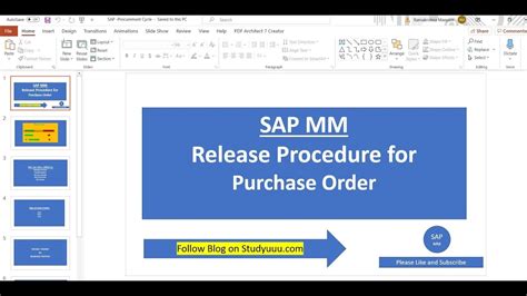 Sap Mm Release Procedure For Purchase Order Simple Explanation For