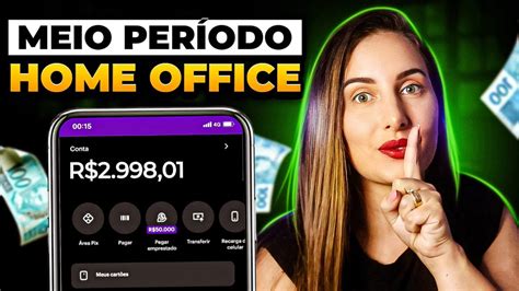 Como trabalhar HOME OFFICE MEIO PERÍODO Ganhe dinheiro online em