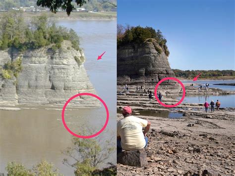 Photos Show What Tower Rock A Limestone Formation In The Middle Of The Mississippi River Looks