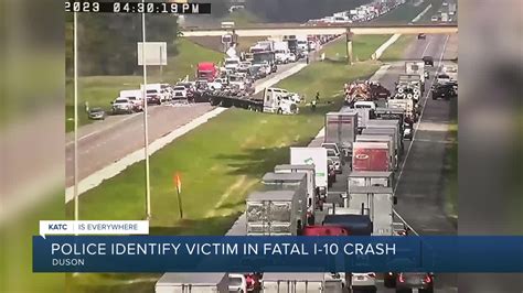 One Dead In Four Vehicle Crash On I 10