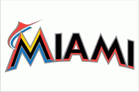 Miami Marlins Wordmark Logo Word Mark Logo Miami Marlins Logo