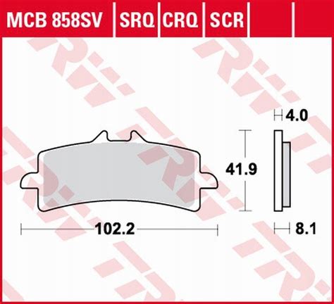 TRW LUCAS ZF KLOCKI HAMULCOWE KH447 SINTER CARBON APRILIA RSV4 V4