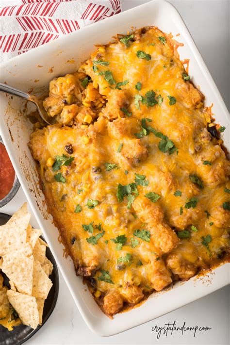 Tater Tot Enchilada Casserole Recipe