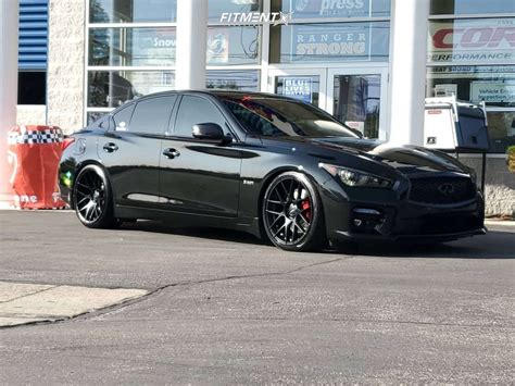 2017 INFINITI Q50 Red Sport With 20x9 Velgen Vmb7 And Toyo Tires 245x35