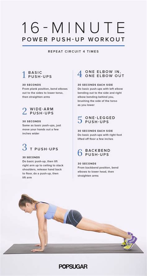 16 Minutes Closer to Buff Arms: Push-Up Workout | FitSugar | Bloglovin’