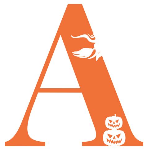 Printable Halloween Letters: Free Alphabet Font & Letter Templates