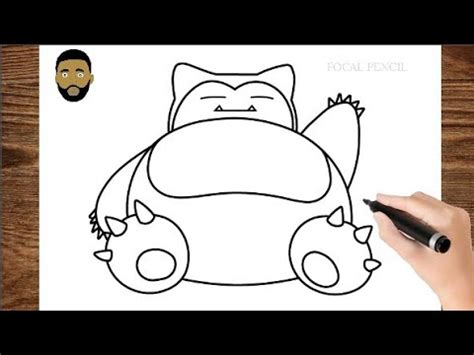 Simple Tutorial For Drawing Snorlax From Pok Mon