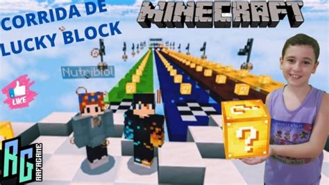 Corrida De Lucky Block NÓ Minecraft Com Download Do Mapa Na DescriÇÃo 😎