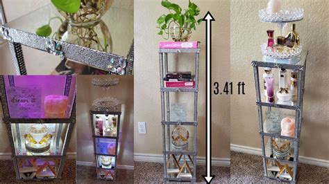 DIY Mirrored Bookstand Dollar Tree DIY Mirrored Furniture YouTube