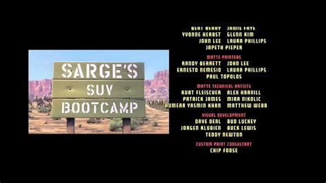 Cars End Credits Part 1 Youtube