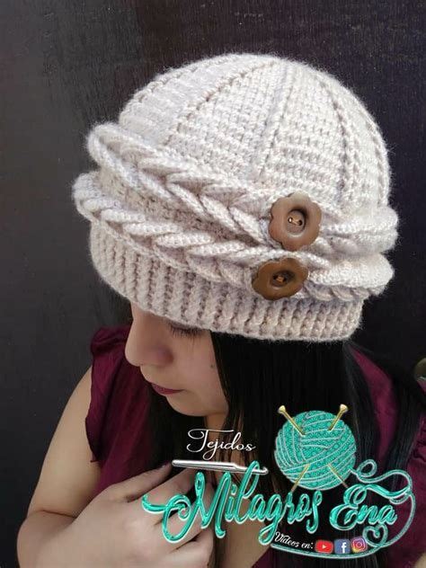 Boina A Crochet En Punto Entrecruzado Paso A Paso Con 114 Crochet