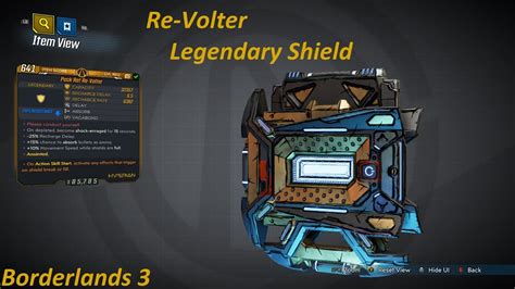 Borderlands 3 Re Volter Legendary Shield Farm Sumo In Eschaton Row