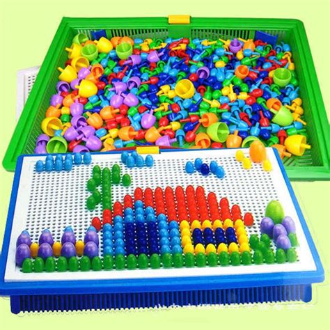 Creative Peg Board With 296 Pegs Model Building Kits Building Toy