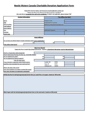 Nestle Donation Request Complete With Ease AirSlate SignNow