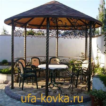 Кованые беседки | Купить кованую беседку для дачи в Уфе