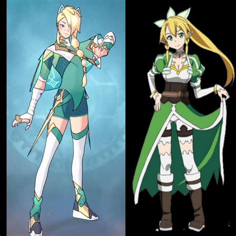 Erisa And Leafa Look Very Similar R Fortnitebr