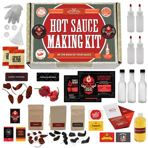 Buy Diy T Kits Carolina Reaper Hot Sauce Making Kit With Everything Included For Diy Make