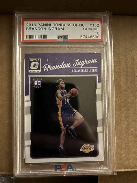 2016 Donruss Optic Brandon Ingram 152 RC Rookie PSA 10 Gem Mt EBay